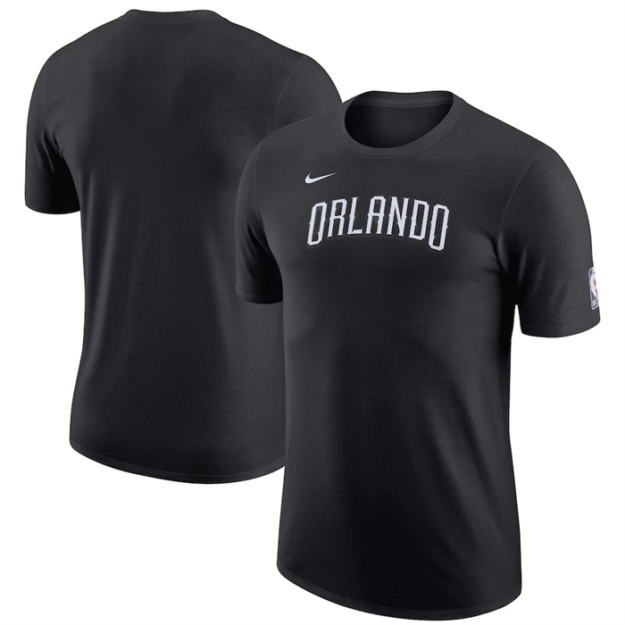 Men's Orlando Magic Black 2022/23 City Edition Essential Warmup T-Shirt